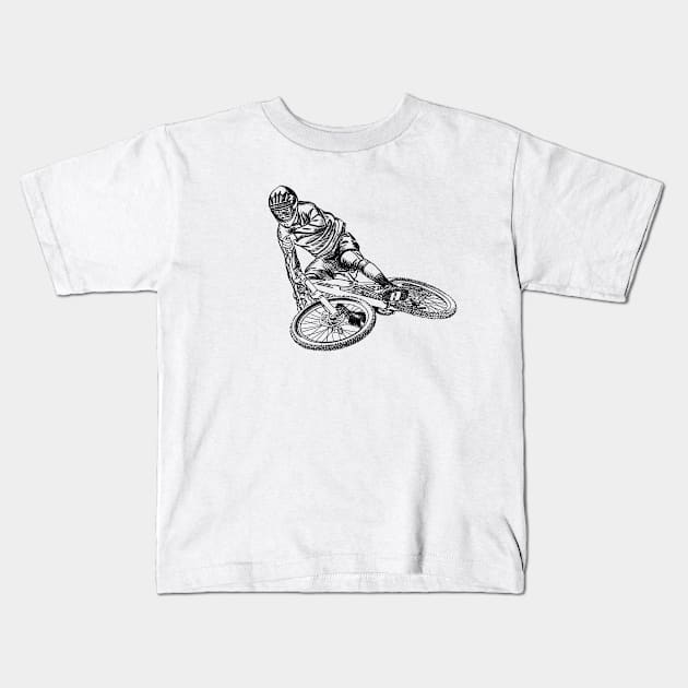 Mountainbike Kids T-Shirt by sibosssr